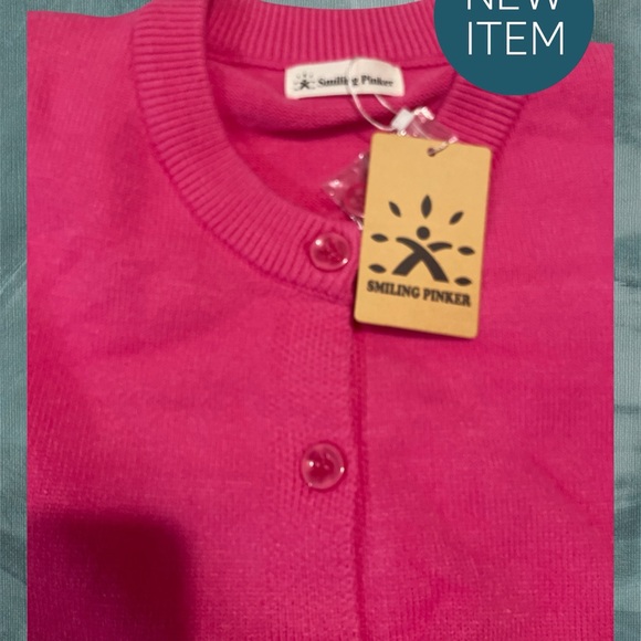 NEW SMILING PINKER Women's Cardigan Sweater Button Down Chunky KnitwearXXXL PINK - Picture 11 of 16